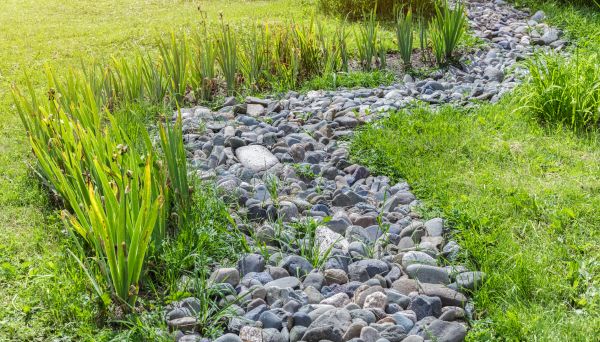 River Rock Garden Installation in Magnolia
