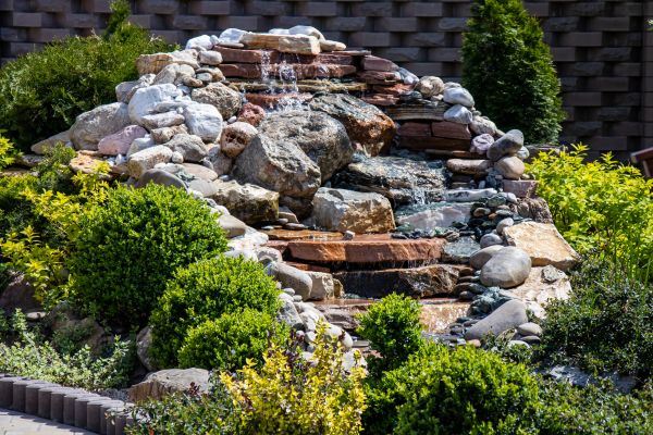 River Rock Landscaping in Magnolia