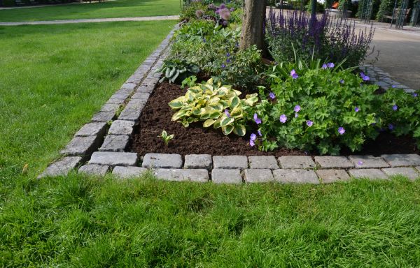Flower Bed Mulching in Magnolia